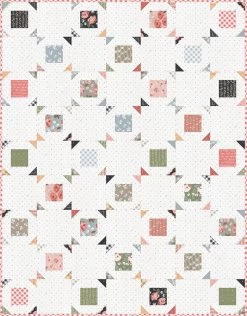 China Rose Quilt KitFeaturing Country Rose By Lella Boutique -Fabric Sewing Store chinarose 56.5x72.5rev 1