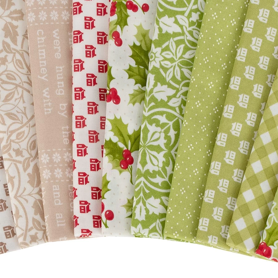 Christmas Stitched Fat Eighth BundleFig Tree Quilts For Moda Fabrics 3 Christmas Stitched Fat Eighth BundleFig Tree Quilts For Moda Fabrics - Image 3