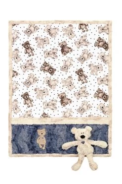 Kimber Bear Cuddle Buddies KitFeaturing Cuddle Fabric By Shannon Fabrics -Fabric Sewing Store ckcuddlebuddieskimberbear full 1