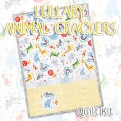 Lullaby Animal Crackers Quilt KitFeaturing Cuddle Fabric By Shannon Fabrics -Fabric Sewing Store cklullabyanimalcrackers kit cs