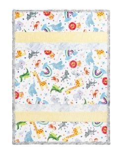 Lullaby Animal Crackers Quilt KitFeaturing Cuddle Fabric By Shannon Fabrics -Fabric Sewing Store cklullabyanimalcrackers 01