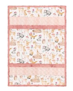 Lullaby Critter Grove Quilt KitFeaturing Cuddle By Shannon Fabrics -Fabric Sewing Store cklullabycrittergrove 01