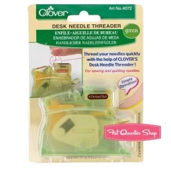 Clover Green Desk Needle ThreaderClover #4072 -Fabric Sewing Store clover deskneedlethreader green