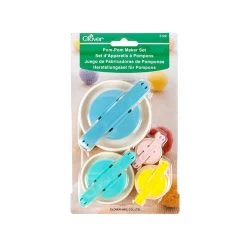 Clover Pom Pom Maker SetClover #3129 5 Clover Pom Pom Maker SetClover #3129 -Fabric Sewing Store clover pompommakerset package