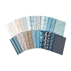 Cocoa Blue Half Yard BundleLaundry Basket Quilts For Andover Fabrics