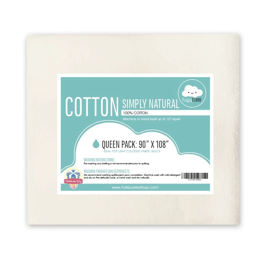 Queen Cotton Simply Natural Happy Cloud Quilt BattingFat Quarter Shop 1 Queen Cotton Simply Natural Happy Cloud Quilt BattingFat Quarter Shop