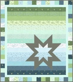 Glacier Among The Stars Quilt KitFeaturing Cozy Cotton Flannel By Robert Kaufman Fabrics -Fabric Sewing Store cozycottonflannel overthemoon amongthestars glacier