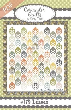 Leaves Downloadable PDF Quilt PatternCoriander Quilts