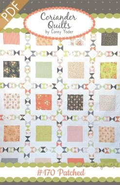 Patched Downloadable PDF Quilt PatternCoriander Quilts