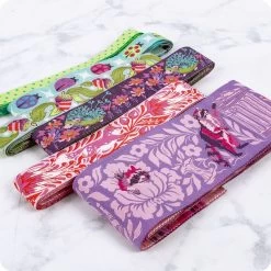 Tula Pink Tiny Beasts Glimmer Designer Ribbon PackRenaissance Ribbons #DP-100-2-GLIMMER