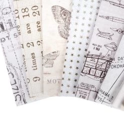 Eclectic Elements Monochrome Half Yard BundleTim Holtz For FreeSpirit Fabrics -Fabric Sewing Store eclectic elements monochrome cu1 1