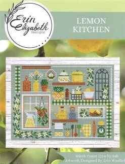 Lemon Kitchen Cross Stitch PatternErin Elizabeth Designs