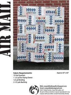 Air Mail Downloadable PDF Quilt PatternEmily Herrick Designs