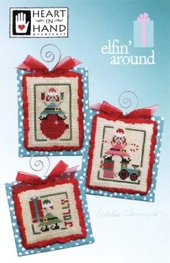 Elfin' Around Cross Stitch PatternHeart In Hand