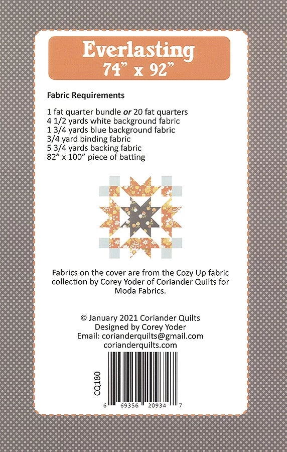 Everlasting Quilt PatternCoriander Quilts #CQ-180 2 Everlasting Quilt PatternCoriander Quilts #CQ-180 - Image 2