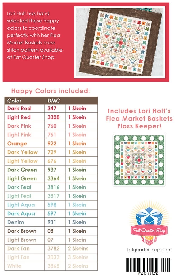 Lori Holt Flea Market Baskets DMC Thread Pack & Floss KeeperLori Holt Of Bee In My Bonnet 2 Lori Holt Flea Market Baskets DMC Thread Pack & Floss KeeperLori Holt Of Bee In My Bonnet - Image 2