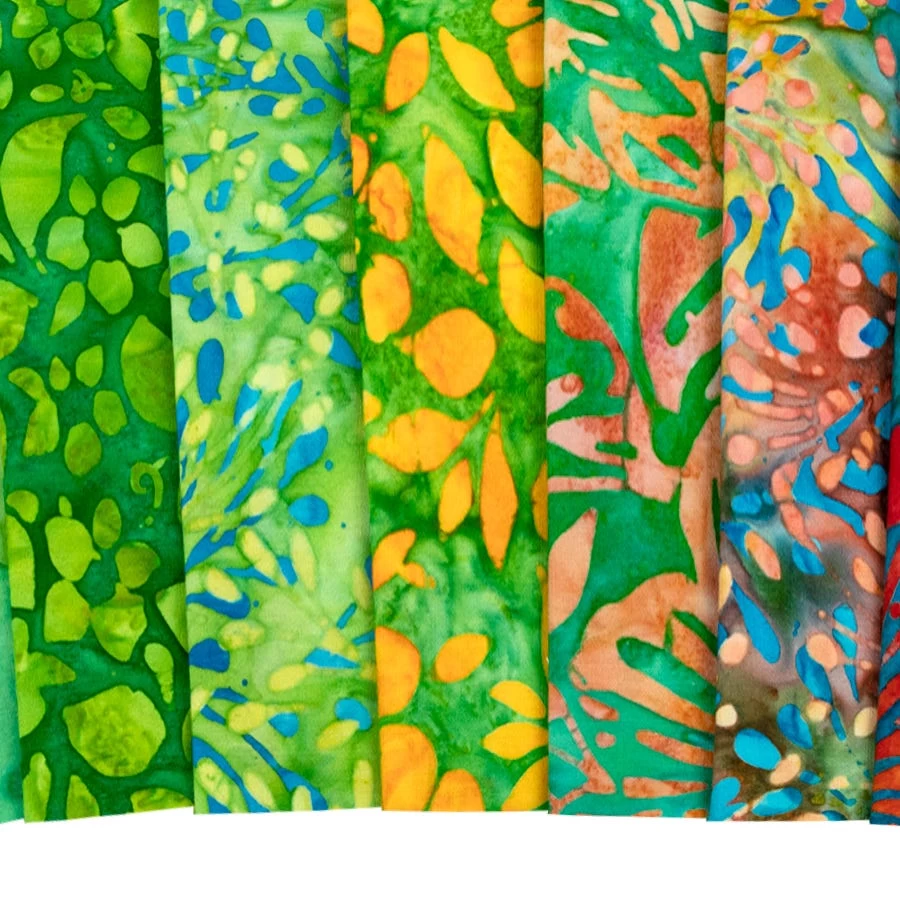 Floral Fantasy Artisan Batiks 10" SquaresLunn Studios For Robert Kaufman Fabrics 4 Floral Fantasy Artisan Batiks 10" SquaresLunn Studios For Robert Kaufman Fabrics - Image 4