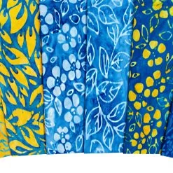 Floral Wave Artisan Batiks Charm PackLunn Studios For Robert Kaufman Fabrics -Fabric Sewing Store floral wave cu3 1 1