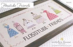 Flosstube Friends Cross Stitch PatternOctober House Fiber Arts