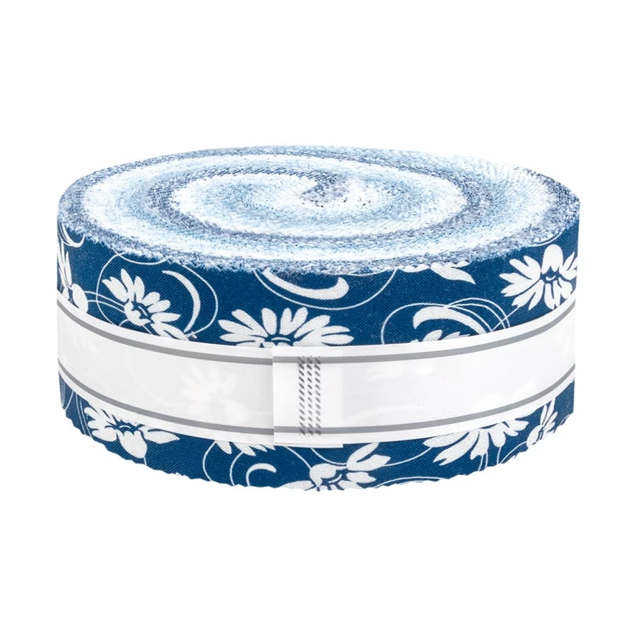 Flowerhouse Daisy's Bluework Roll UpDebbie Beaves For Robert Kaufman Fabrics 2 Flowerhouse Daisy's Bluework Roll UpDebbie Beaves For Robert Kaufman Fabrics - Image 2