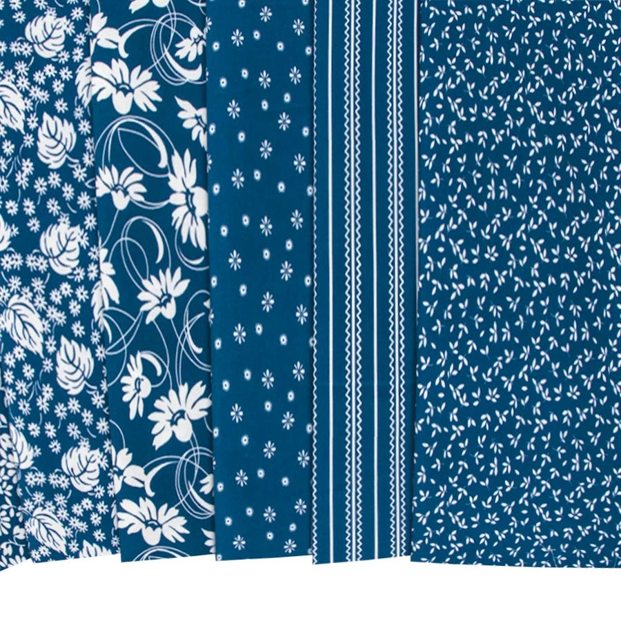 Flowerhouse Daisy's Bluework Half Yard BundleDebbie Beaves For Robert Kaufman Fabrics 7 Flowerhouse Daisy's Bluework Half Yard BundleDebbie Beaves For Robert Kaufman Fabrics - Image 7