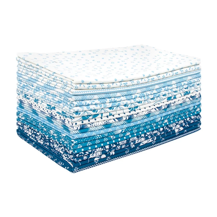 Flowerhouse Daisy's Bluework Half Yard BundleDebbie Beaves For Robert Kaufman Fabrics 2 Flowerhouse Daisy's Bluework Half Yard BundleDebbie Beaves For Robert Kaufman Fabrics - Image 2