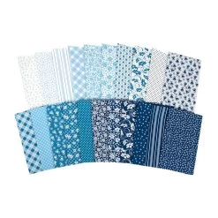 Flowerhouse Daisy's Bluework Half Yard BundleDebbie Beaves For Robert Kaufman Fabrics