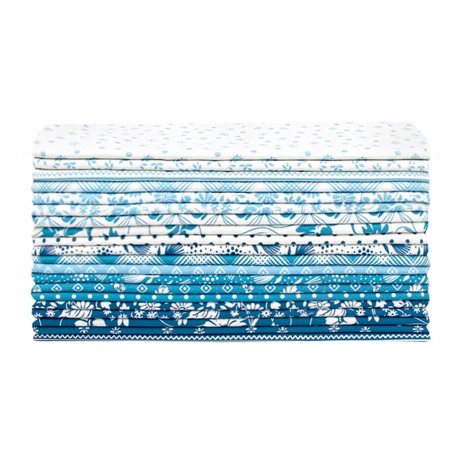 Flowerhouse Daisy's Bluework Half Yard BundleDebbie Beaves For Robert Kaufman Fabrics 3 Flowerhouse Daisy's Bluework Half Yard BundleDebbie Beaves For Robert Kaufman Fabrics - Image 3