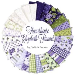 Flowerhouse Elizabeth Flannel Fat Quarter BundleDebbie Beaves For Robert Kaufman Fabrics