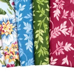 Flowerhouse Serene Half Yard BundleDebbie Beaves For Robert Kaufman Fabrics -Fabric Sewing Store flowerhouse serene hyb cu5 1