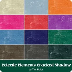 Eclectic Elements Cracked Shadow Half Yard BundleTim Holtz For FreeSpirit Fabrics -Fabric Sewing Store fs electicelementscrackedshadow ydg cs 1 1