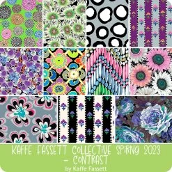 Kaffe Fassett Collective Spring 2023 Contrast Fat Quarter BundleKaffe Fassett Collective For Free Spirit Fabrics -Fabric Sewing Store fs kaffefassettcollectivespring2023contrast cs 1