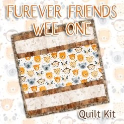 Furever Friends Wee One Quilt KitFeaturing Cuddle Fabric By Shannon Fabrics -Fabric Sewing Store fureverfriends top cs