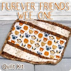 Furever Friends Wee One Quilt KitFeaturing Cuddle Fabric By Shannon Fabrics
