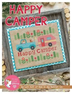 Happy Camper Cross Stitch PatternLori Holt Of Bee In My Bonnet #ISE-408