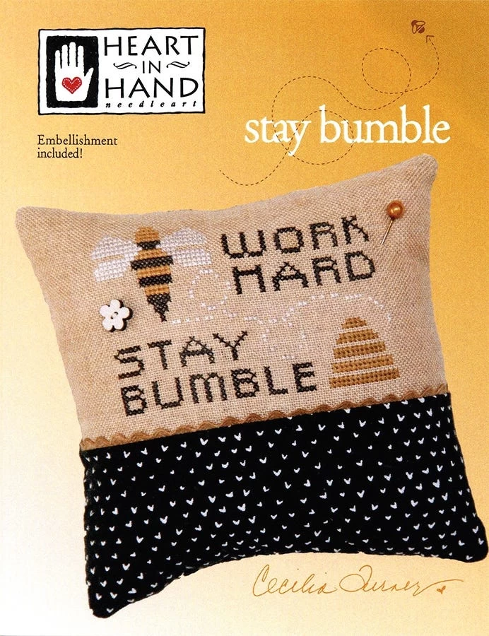 Stay Bumble Cross Stitch PatternHeart In Hand 1 Stay Bumble Cross Stitch PatternHeart In Hand