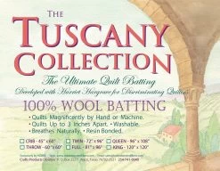 Tuscany Collection 100% Wool Queen Quilt BattingHobbs #TW96 8 Tuscany Collection 100% Wool Queen Quilt BattingHobbs #TW96 -Fabric Sewing Store hobbs 100wool unmarked