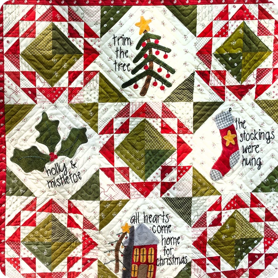 Home For The Holidays Quilt KitFeaturing Joyful Gatherings By Primitive Gatherings 8 Home For The Holidays Quilt KitFeaturing Joyful Gatherings By Primitive Gatherings - Image 8