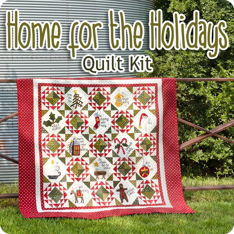 Home For The Holidays Quilt KitFeaturing Joyful Gatherings By Primitive Gatherings 1 Home For The Holidays Quilt KitFeaturing Joyful Gatherings By Primitive Gatherings