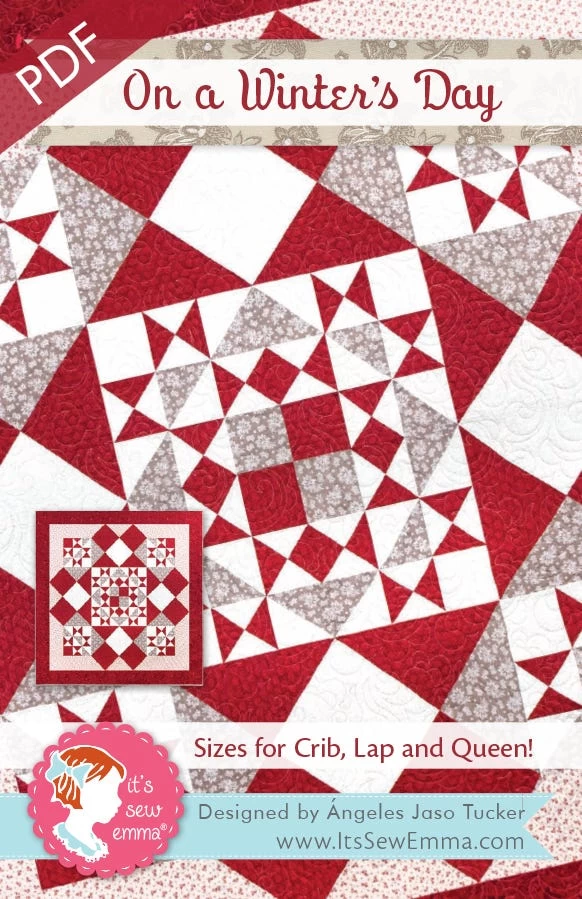 On A Winter's Day Downloadable PDF Quilt PatternIt's Sew Emma 1 On A Winter's Day Downloadable PDF Quilt PatternIt's Sew Emma