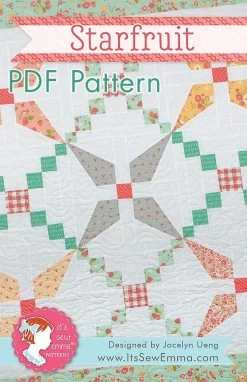 Starfruit Downloadable PDF Quilt PatternIt's Sew Emma
