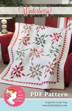 Winterberry Downloadable PDF Quilt PatternJocelyn Ueng For It's Sew Emma