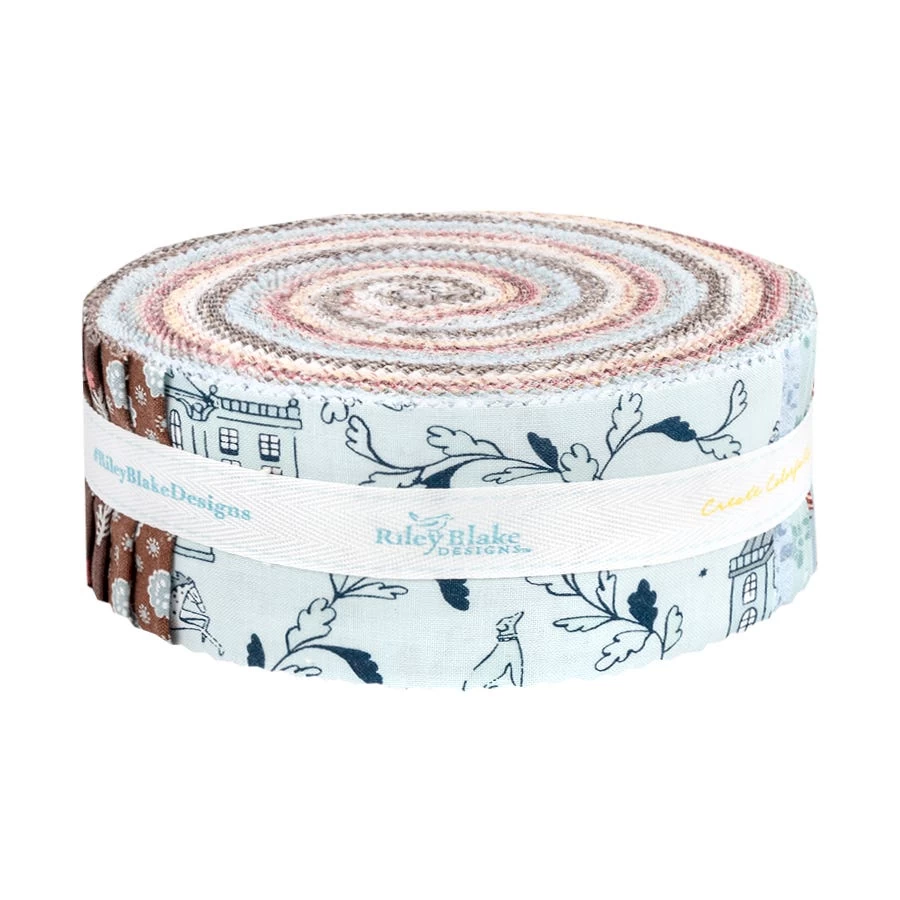 Jane Austen At Home: Pride & Prejudice 2.5" Rolie PolieJane Austen's House For Riley Blake Designs 2 Jane Austen At Home: Pride & Prejudice 2.5" Rolie PolieJane Austen's House For Riley Blake Designs - Image 2