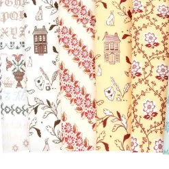 Jane Austen At Home: Pride & Prejudice Half Yard BundleJane Austen's House For Riley Blake Designs -Fabric Sewing Store jane austin pride prejudice hyb cu1