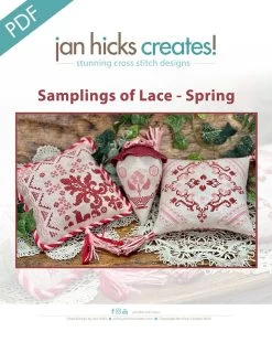 Samplings Of Lace Spring Downloadable PDF Cross Stitch PatternJan Hicks Creates!