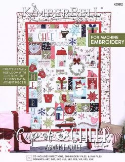 Cup Of Cheer Advent Quilt Machine Embroidery CD And BookletKimberbell #KD812