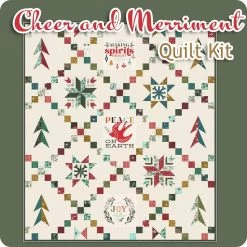 Cheer & Merriment Quilt KitFeaturing Cheer & Merriment By Fancy That Design House -Fabric Sewing Store kit45530 top 900