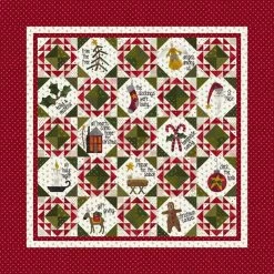 Home For The Holidays Quilt KitFeaturing Joyful Gatherings By Primitive Gatherings 25 Home For The Holidays Quilt KitFeaturing Joyful Gatherings By Primitive Gatherings -Fabric Sewing Store kit49210