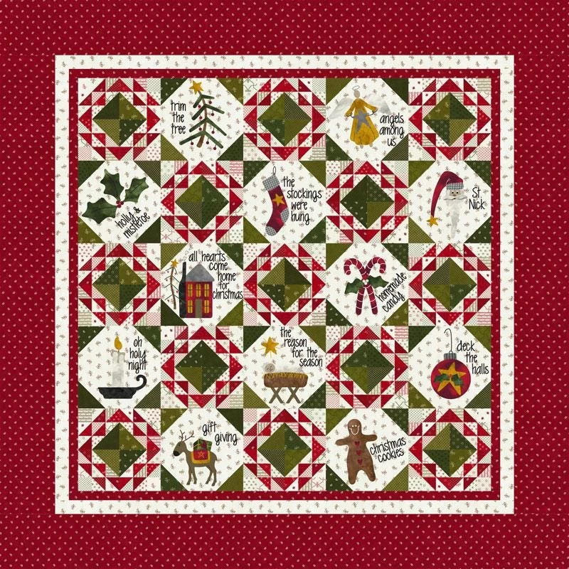 Home For The Holidays Quilt KitFeaturing Joyful Gatherings By Primitive Gatherings 9 Home For The Holidays Quilt KitFeaturing Joyful Gatherings By Primitive Gatherings - Image 9