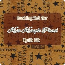 Backing Set For Kris Kringle Panel Quilt Kit4.5 Yards Of SKU# C13446-GOLD